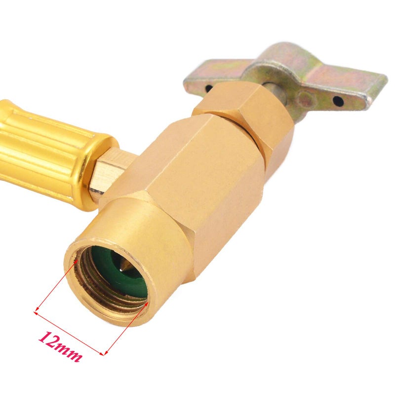Ketofa R1234YF Charging Hose with Gauge Kits, R-1234YF Adapter 1/2 LH Sealed Can Opener Tap, A/C Service Hose Refrigerant Cans Taper Sets - Image 4